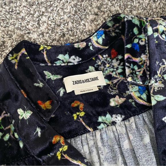 Zadig & Voltaire Reveal Velvet Blossom Dress - Picture 2 of 10